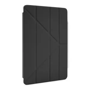 Pipetto Origami No4 folioetui til iPad Pro 11-tommer, svart sammenleggbart deksel med holder for pekepenn