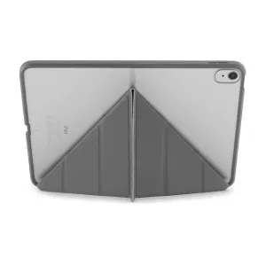 Étui Pipetto Origami No1 gris pour iPad 10,9 pouces avec support pliable et découpe pour appareil photo
