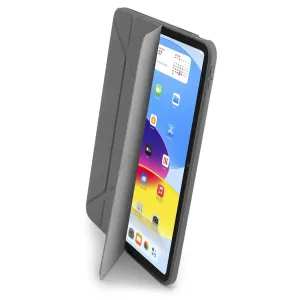 Coque grise Pipetto Origami No1 Original pour iPad 10,9 pouces avec support pliable et rabat de protection