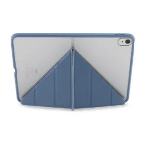 Coque Pipetto Origami No1 Original bleu marine pour iPad 10,9 pouces avec support pliable, vue arrière