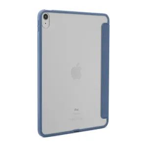 Coque Pipetto iPad 10,9 pouces Origami No1 Original bleu marine, vue arrière avec rabat pliable et découpe pour appareil photo