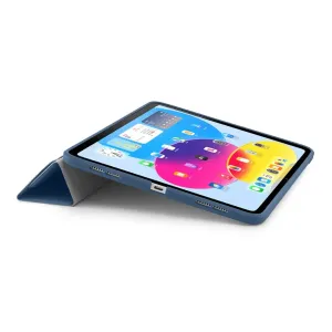 Étui Pipetto iPad 10,9" Origami No1 Original bleu marine avec support pliable pour un visionnage mains libres