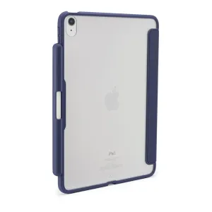 Étui Pipetto Origami No3 bleu foncé pour iPad 10,9 pouces, avec rangement pour Apple Pencil et rabat pliable faisant office de support