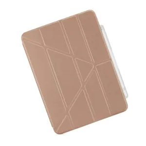 Coque Pipetto Origami No3 pour iPad 10,9 pouces avec rabat géométrique pliable sur fond blanc