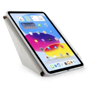Étui folio pliable Pipetto Origami No3 pour iPad 10,9 pouces, gris clair, avec position de support