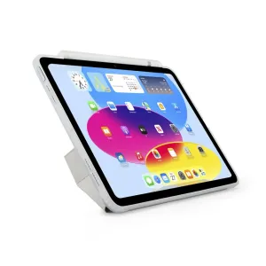 Étui à stylet Pipetto iPad 10,9 Origami No3 avec coque de protection transparente, support pliable et rangement pour Apple Pencil