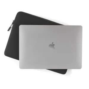 Pipetto Classic Fit svart laptopetui til MacBook Pro 14/Air 13.6 med glidelås
