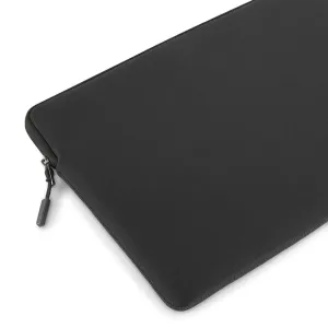 Pipetto Classic Fit-etui til MacBook Pro 14 og Air 13,6, svart neoprenetui for bærbar datamaskin med glidelåslukking