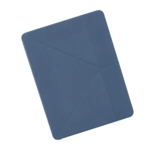 Pipetto Origami No1 iPad Pro 12,9-deksel med brettbart omslag og geometrisk mønster i blått