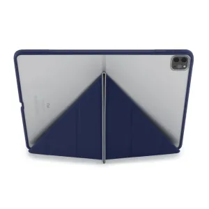 Pipetto iPad Pro 12.9" Origami No1 Case in navy with folding stand and rear camera cutout