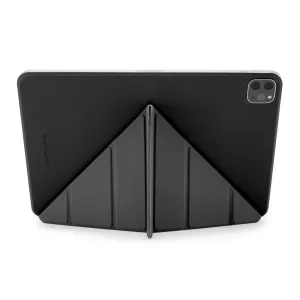 Étui folio Pipetto Origami No4 pour iPad Pro 12.9 avec support pliable et dos magnétique en noir