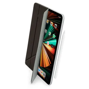 Étui folio Pipetto Origami No4 pour iPad Pro 12,9 pouces présenté ouvert avec fonction de support et porte-stylet