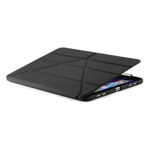 Étui Pipetto Origami No3 Pencil Case pour iPad Pro 11 pouces, housse pliable noire avec rangement pour Apple Pencil
