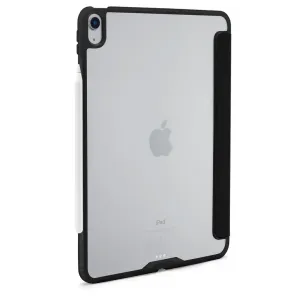 Étui Pipetto Origami No1 pour iPad Air, coque de protection noire avec support pliable et porte-stylet