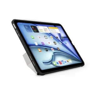 Coque Pipetto Origami No1 pour iPad Air 13 (2024) en noir avec support pliable et protection antichoc