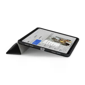 Coque Pipetto Origami No.1 noire pour iPad Air avec support pliable et protection contre les chocs pour un visionnage mains libres