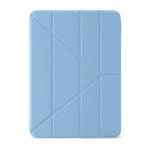 Pipetto Origami No1 lyseblått iPad Air 13-deksel med sammenleggbart omslag og geometrisk stativdesign