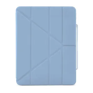 Pipetto Origami No3 light blue iPad Air 13 case with foldable cover and Apple Pencil slot