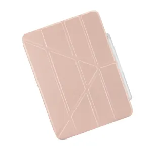 Pipetto Origami No3 metallikroosa iPad Air 13 ümbris volditava tugikaanega ja pliiatsihoidikuga