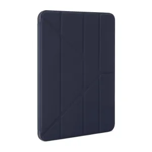 Pipetto iPad Pro 11 Origami No1 tabletcover i mørkeblå med foldet stativdesign og beskyttende bagside