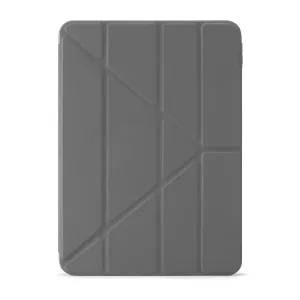 Pipetto Origami No1 gråt foldeetui til iPad Pro 11 (2024) med geometrisk omslagsdesign med stander