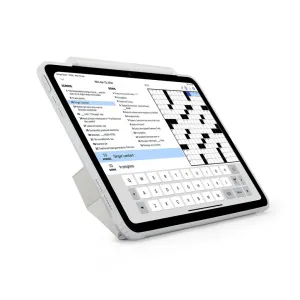 Pipetto Origami No3-fodral för iPad Pro 11 i liggande stativläge med skärmen synlig