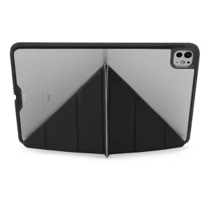 Étui Pipetto iPad Pro 11 Origami No1 noir avec support dépliable et coque arrière de protection