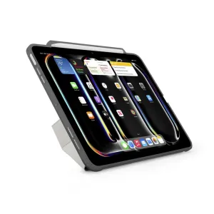 Étui Pipetto Origami No3 Pencil Case pour iPad Pro 11 gris, présenté avec un support intégré pour le visionnage