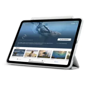 Pipetto Origami No3 gjennomsiktig foliodeksel med sammenleggbart stativ til iPad Pro 11 og oppbevaring for Apple Pencil