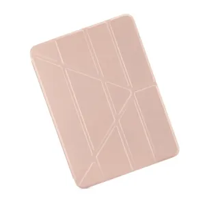Pipetto Origami No.1 metallikroosa iPad Air ümbris kokkupandava aluse ja geomeetrilise kaanega