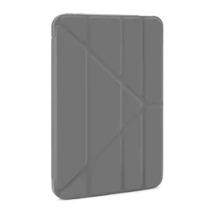 Étui Pipetto Origami No1 pour iPad mini 6 en gris foncé, avec rabat pliable faisant office de support