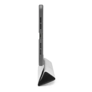 Coque Pipetto iPad mini 6 Origami No1 gris foncé avec support pliable et découpes latérales de protection