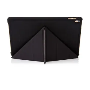 Étui Origami Pipetto pour iPad 9,7" noir avec support pliable et coque arrière de protection complète
