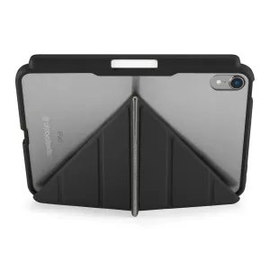 Étui Pipetto iPad Mini 6 Origami noir avec support pliable et découpe de protection pour l’appareil photo