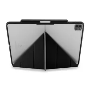 Pipetto Origami No3 Pencil Case for iPad Pro 12,9 tommer i svart, med sammenleggbart stativ og beskyttende bumper
