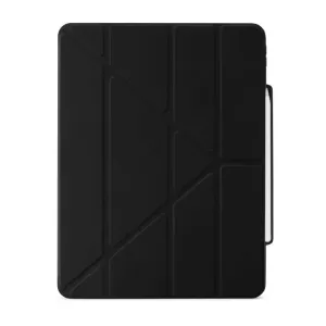 Pipetto svart Origami No3 iPad Pro 12.9-deksel med sammenleggbart stativdesign og oppbevaring for Apple Pencil
