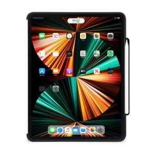 Pipetto Origami No3 Pencil Case til iPad Pro 12,9, svart beskyttende stativetui med Apple Pencil-holder
