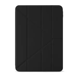 Étui noir Pipetto Origami No1 pour iPad 10e génération, avec support pliable et rabat de protection