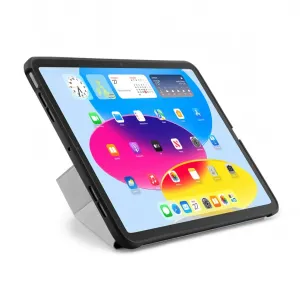 Étui noir Pipetto iPad 10e génération Origami No1 avec fonction support et rabat de protection