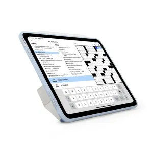 Pipetto Origami No.1 lyseblått iPad Air-deksel med sammenleggbar støtte og beskyttende folioomslag