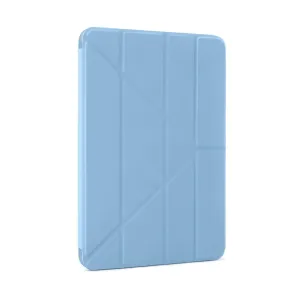 Pipetto Origami No.1 lyseblått iPad Air-deksel med 5-i-1 sammenleggbart stativ og støtabsorberende beskyttelse