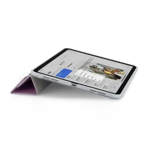 Pipetto Origami No1-fodral för iPad Air 11 och 10,9, metalliskt lila, med vikbart ställ och skyddande lock