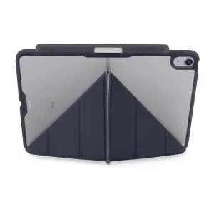 Pipetto Origami No3 iPad Air 11-deksel i mørkeblått med sammenleggbart stativ og beskyttende bakdeksel