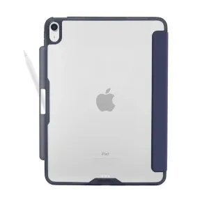 Pipetto Origami No3-deksel til iPad Air 11 i mørkeblått, med oppbevaring for Apple Pencil og beskyttelse av baksiden