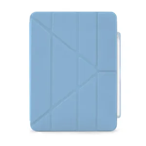 Pipetto Origami No3 pliiatsihoidik iPad Air 11 jaoks, helesinine, Origami voldikkaane ja Apple Pencil hoiukohaga