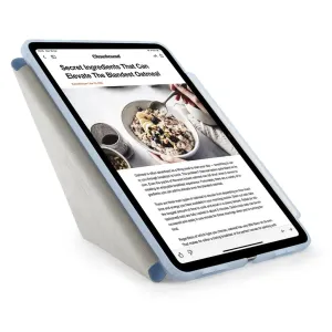 Pipetto Origami No3 helesinine iPad Air 11 ümbris kokkupandava aluse ja kaitsva servaraamiga