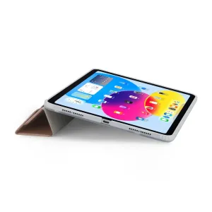 Pipetto Origami No1 ümbris 10,9-tollisele iPadile kolmekordses aluseasendis, ekraan sisse lülitatud