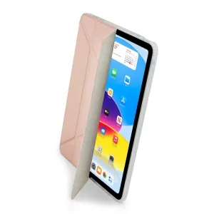 Pipetto Origami No1 iPad 10,9" ümbris metallikroosas toonis, kolmekordse katte ja reguleeritavate vaatamisrežiimidega