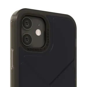 Coque de protection noire Pipetto pour iPhone 12 et iPhone 12 Pro avec protection surélevée de l’appareil photo
