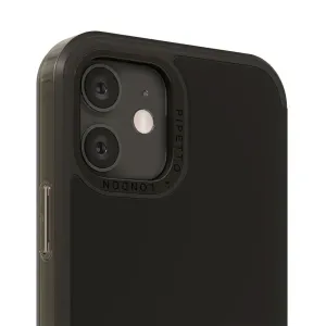 Coque Pipetto Origami Folio noire pour iPhone 12 Pro Max avec découpe surélevée pour l’appareil photo et bords protecteurs